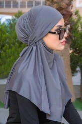 Füme Oversize Hijab - 1