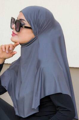Füme Oversize Hijab - 2