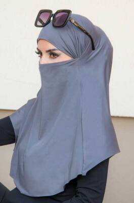 Füme Oversize Hijab - 4